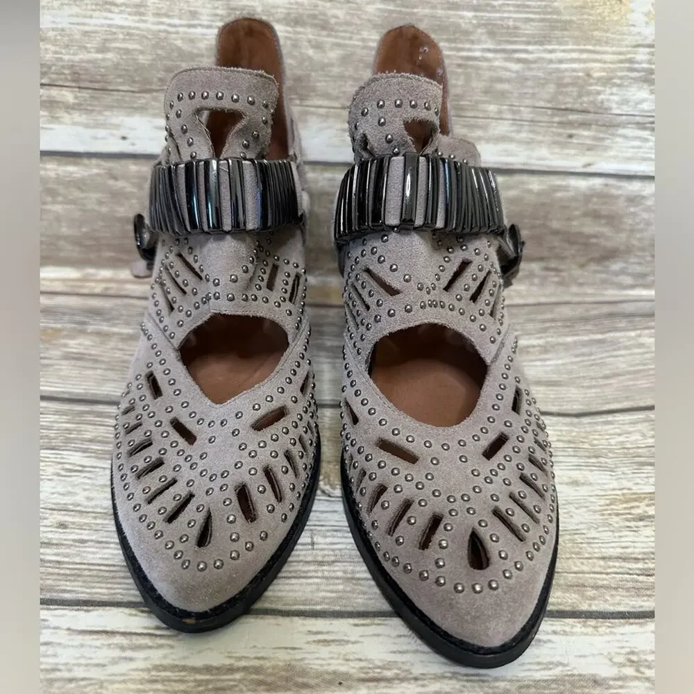 Jeffrey Campbell 7.5 calhoun ankle studded boots